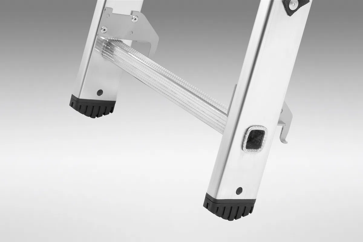 Hailo – Scala combinata in alluminio L680 3 pezzi 3 x 11 gradini, metallico, 1033 – 701