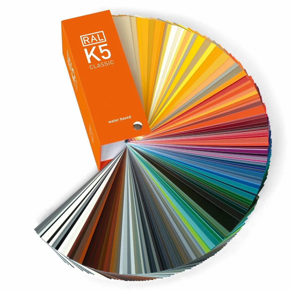 RAL K5 mazzetta colori, 216 campi di colore a pagina intera, semi-opachi, 8 lingue