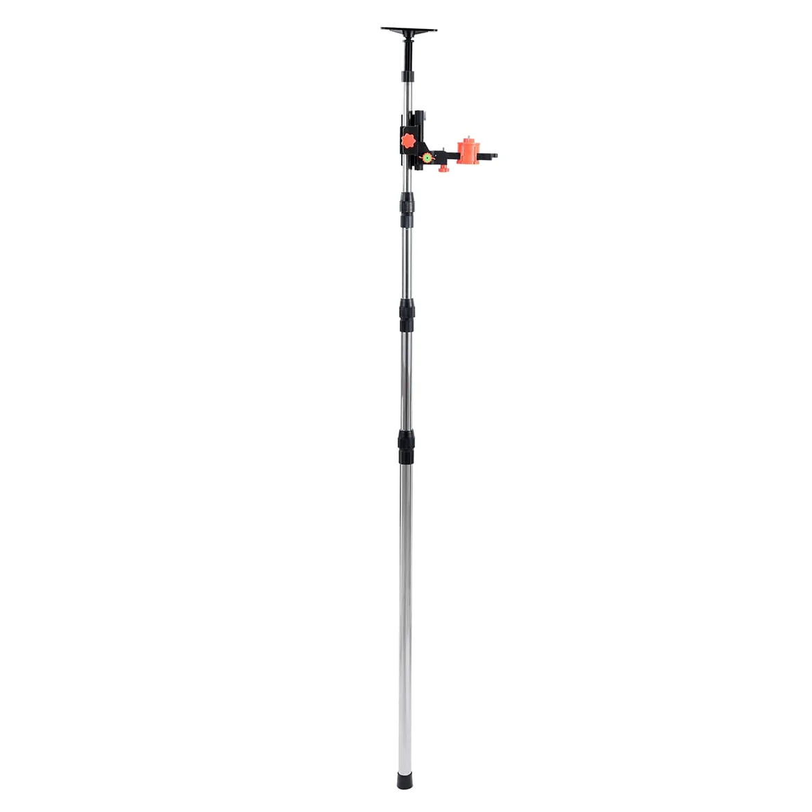 TOPWAY Asta Telescopica per Livella Laser 115-400 cm Acciaio Inossidabile Estensibile dal Pavimento al Soffitto con Supporto e Borsa in Nylon