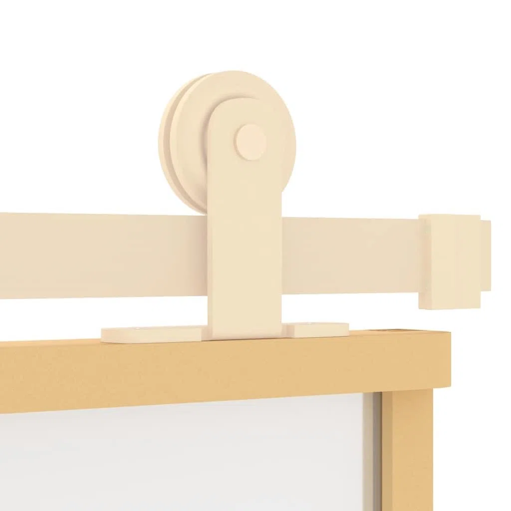vidaXL Porta Scorrevole Oro 102,5x205 Vetro Smerigliato ESG Alluminio