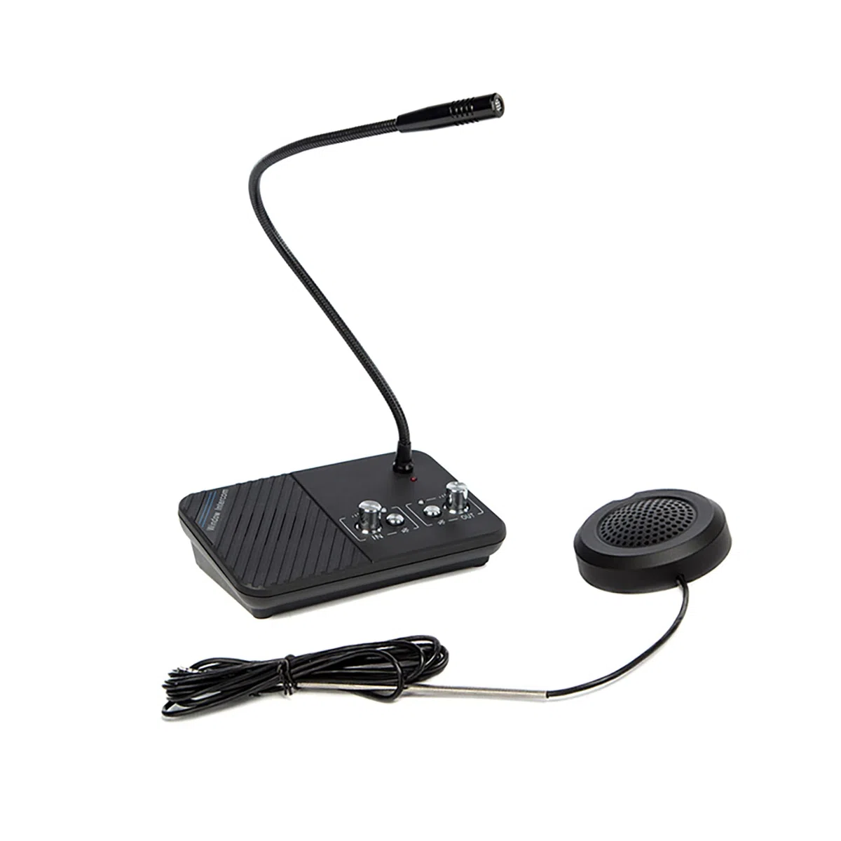 3 Watt Citofono Da Finestra, Interfono Finestra, Citofono Da Banco Bidirezionale,Microfono Interfono Ufficio,Citofono Per Ufficio,Microfono Vetro Sportello(2 Way/Funzione Silenziosa/Anti-Interferenza)
