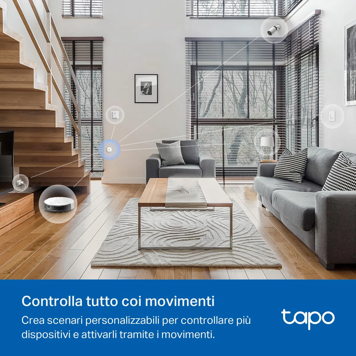 Tapo T30 KIT Sistema di Allarme, Antifurto, Allarme Casa senza Fili, 1 Sensore di Movimento e 2 Sensori di Finestra, Compatibile cogli Altri Dipositivi Smart, Avvisi Istantanei APP