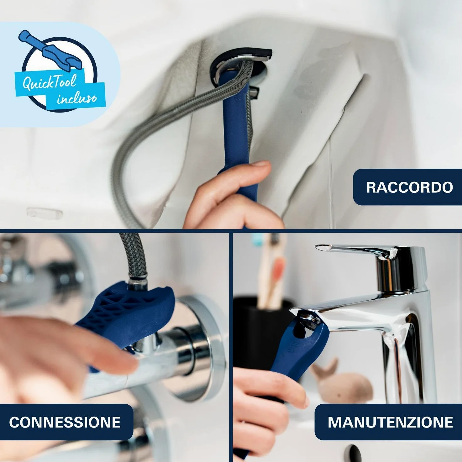 GROHE Dice Rubinetto miscelatore per lavabo con piletta push-open (M-Size 172 mm, cartuccia ceramica 28 mm, risparmio idrico ed energetico, facile da installare), cromo, 1018360000