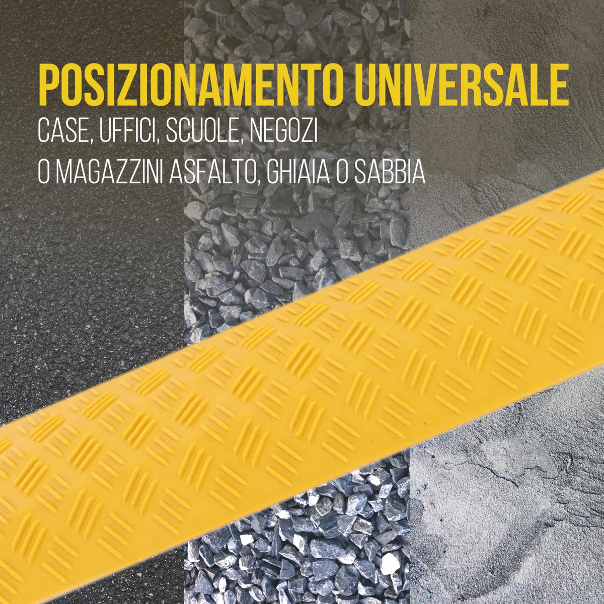 Pyle Rampa Auto Robusta in Gomma, Rampe per Auto e Canalina Passacavi Calpestabile, Portata 900 kg, Protezione Passacavi per Interni ed Esterni
