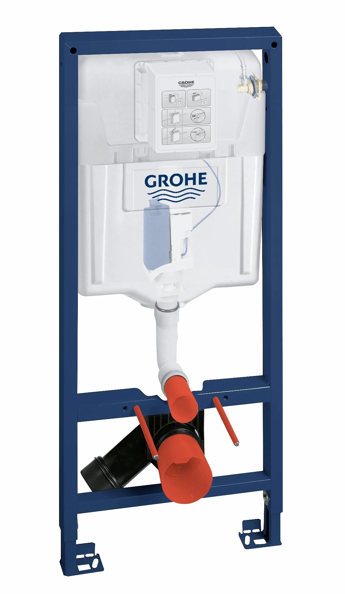 GROHE Rapid SL Modulo per Vaso, Sospeso, Cromo, 1,13 m, 38528001