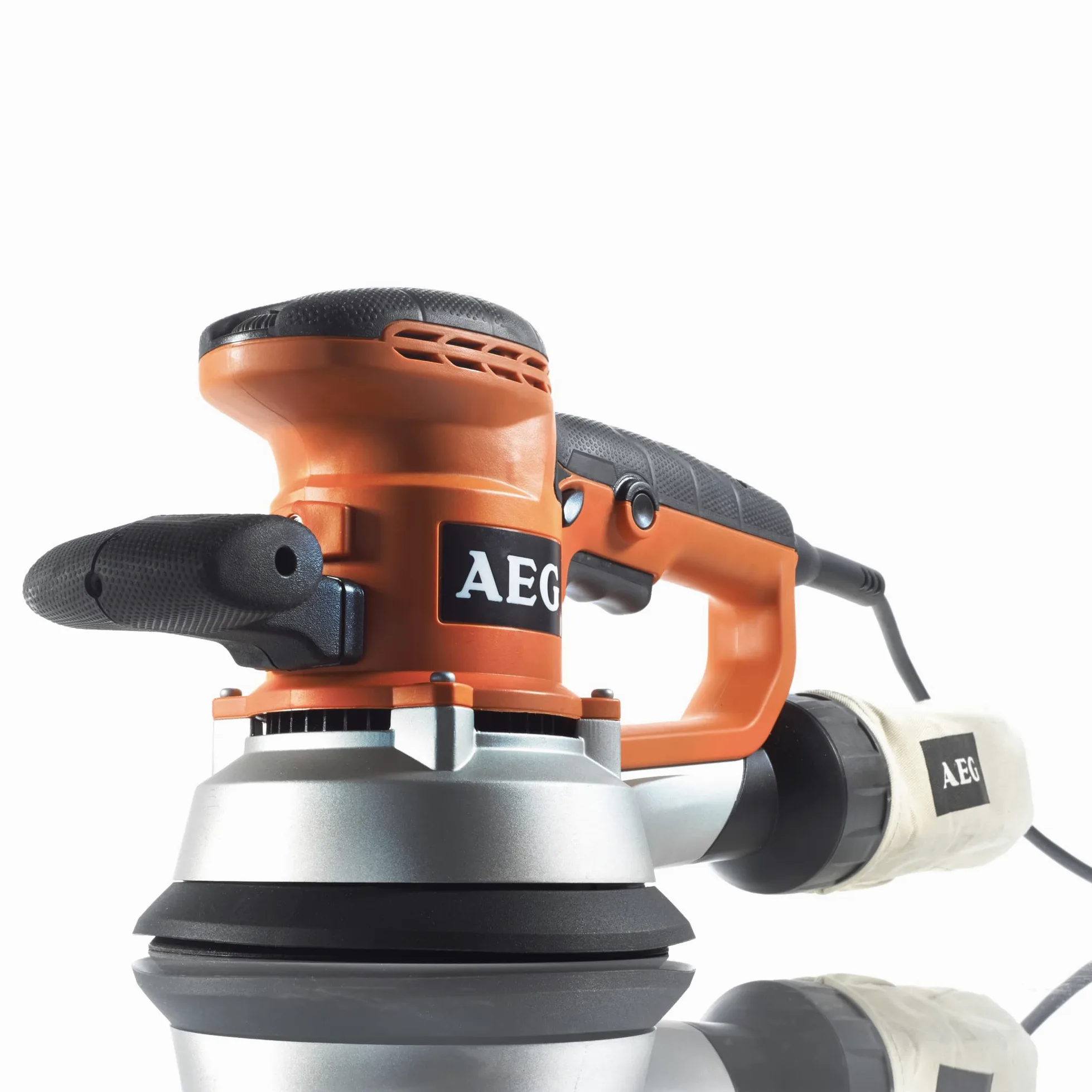 AEG EX150 ES Levigatrice Roto-Orbitale 440 W, Include 3 Dischi Abrasivi (Grana 80), Sacchetto Raccogli-Polvere