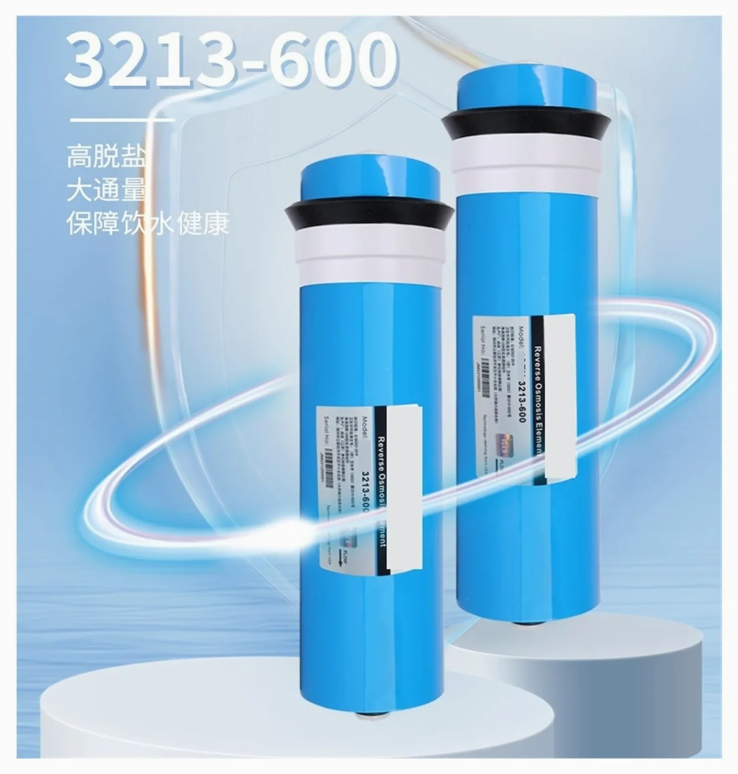 Membrana RO 3213-600 for macchina for acqua potabile diretta for uso domestico, membrana for osmosi inversa 600G, filtro di ricambio for purificatore d'acqua Con elevata velocità di filtrazione e flus