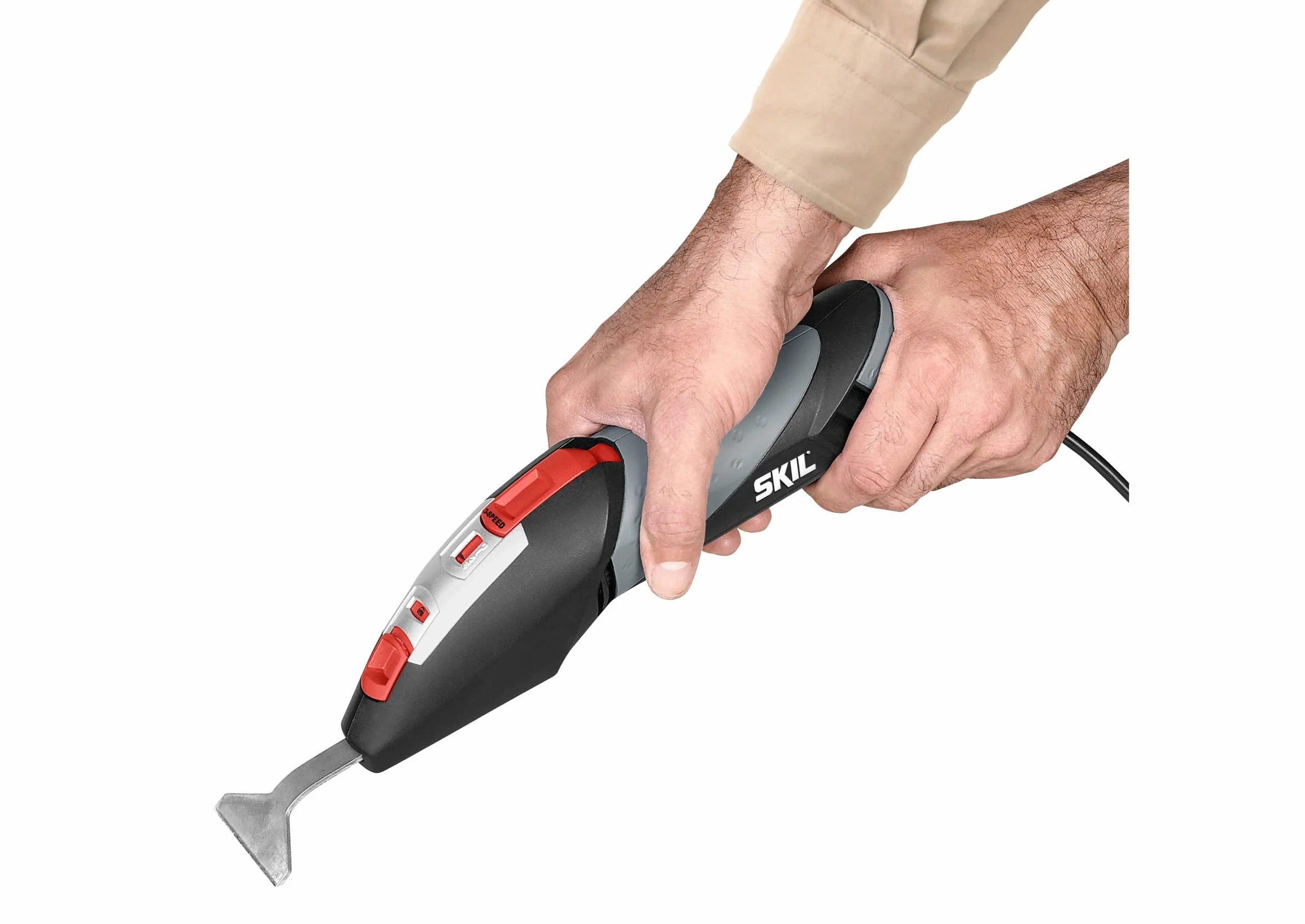 Skil Masters Electric Scraper 7720 MA (250W, 3 impostazioni di velocità, cavo da 4 m, 15 pezzi, set di raschietti, sacchetto incluso)