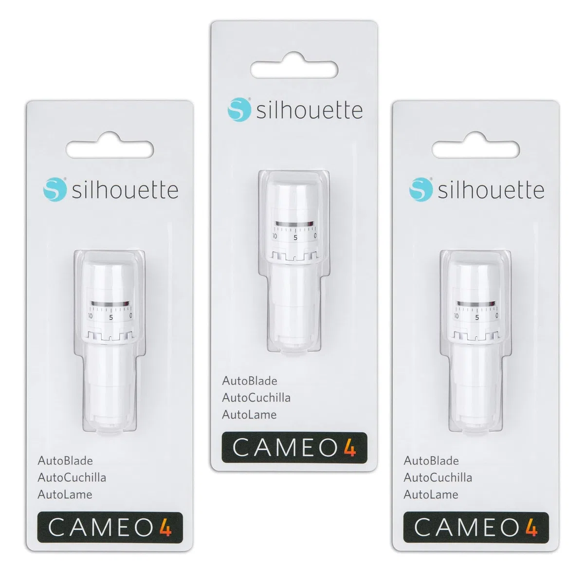 Silhouette AutoBlade 2 - Confezione da 3 lame per l'uso con Cameo 4 con una prova di 30 giorni per Smart- Silhouette