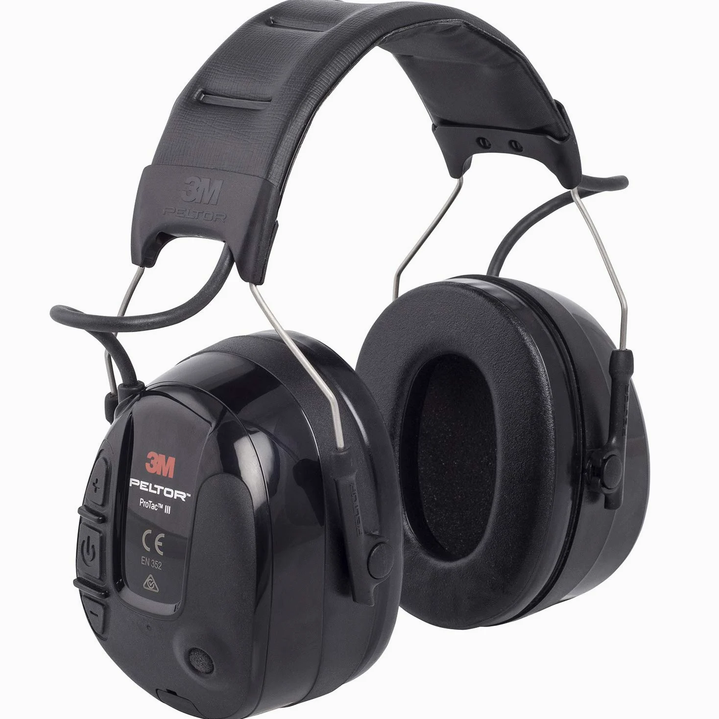 3M™ PELTOR™ ProTac™III Cuffia Protettiva, nero, 32 dB, con bardatura temporale, MT13H221A