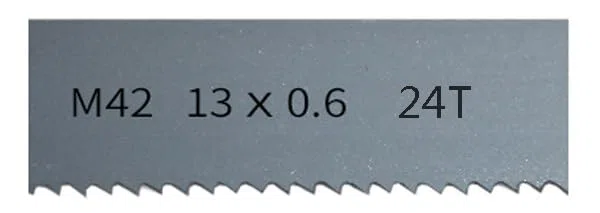 Lama for A Nastro Bimetallica M42 for A da 1/2 Pollice for La Lavorazione del Legno 1332mm 24T(24T,1300mm)
