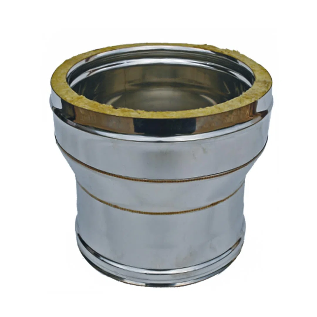 Riduzione Mono/Doppia in Acciaio Inox AISI 304 BA SP. 5/10 – per Camini (Ø250-300 mm)