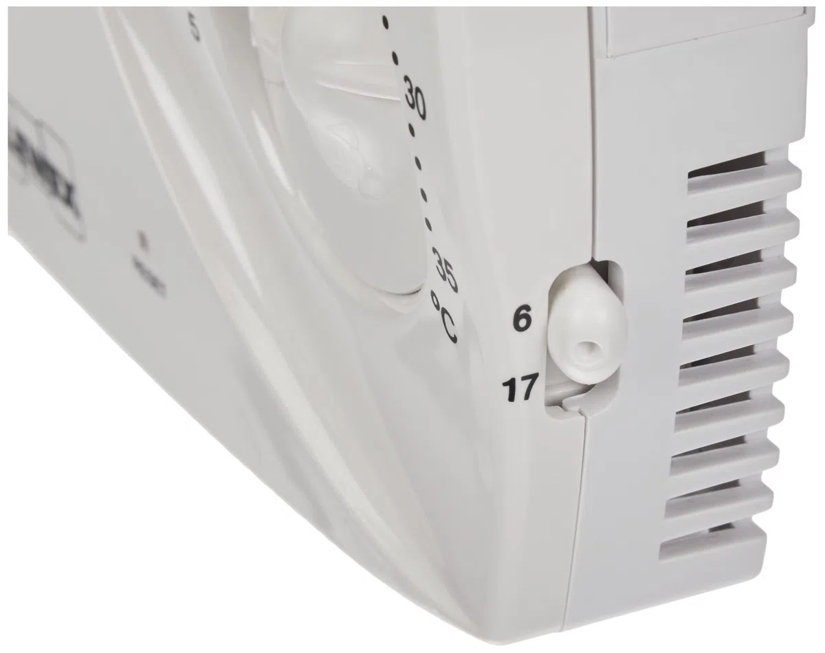 VEMER VE618500 CM100 - Cronotermostato da Parete a Cavalieri per Caldaia, Programmazione Giornaliera, Alimentazione a Batterie, Bianco