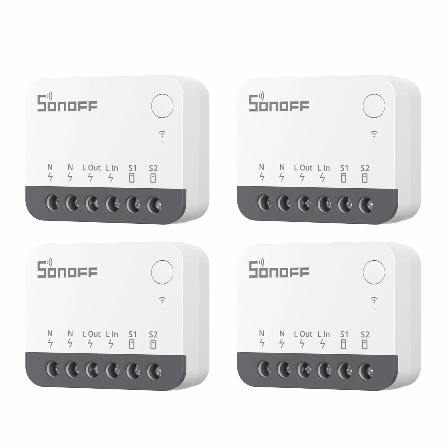 SONOFF Zigbee Smart Switch, funziona con Alexa & Google Home, 4 PACK, richiede Gateway ZigBee, richiede una linea neutra