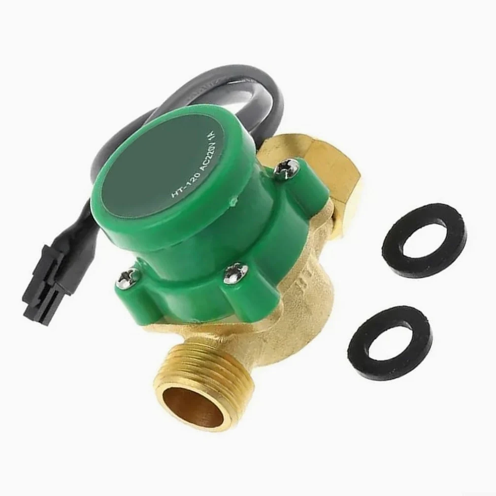 Pompa di circolazione dell'acqua per riscaldamento centralizzato, pompa di circolazione dell'acqua calda e fredda di facile installazione, materiale in ottone, flusso booster 1 5A