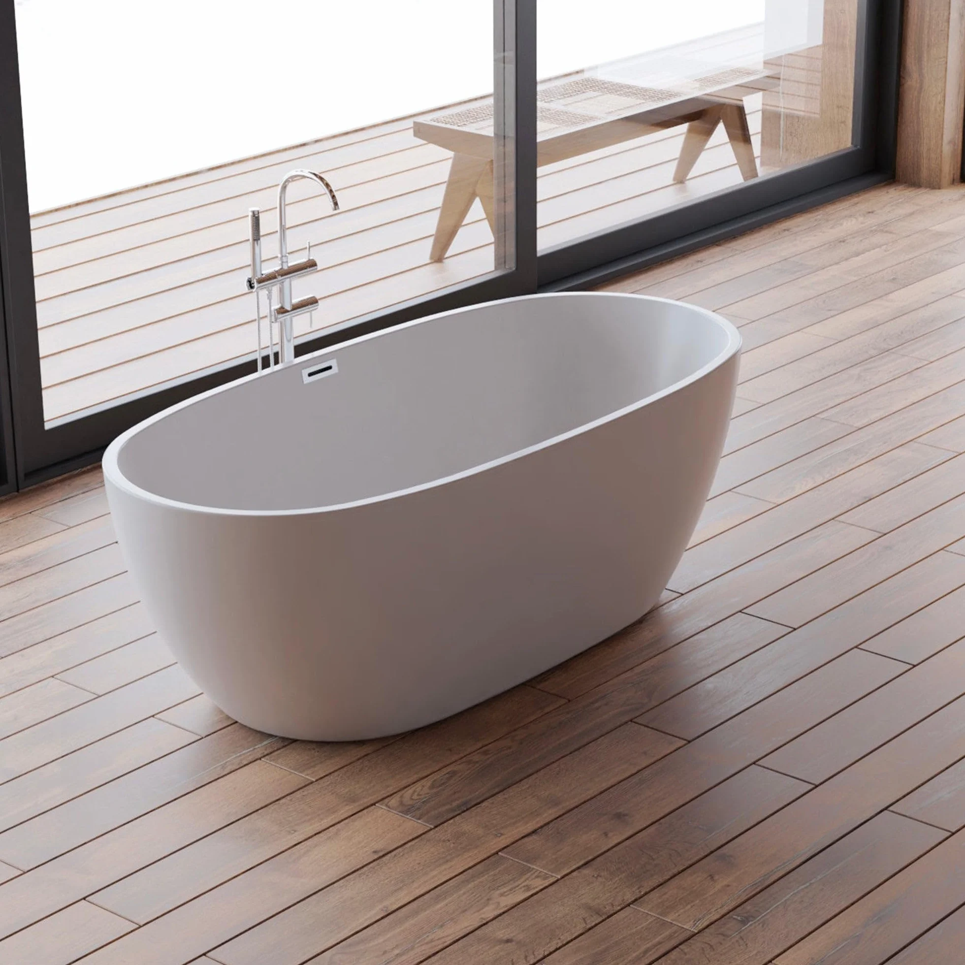 SPALINA Samba - Vasca freestanding Ovale L 170 x l 79 cm