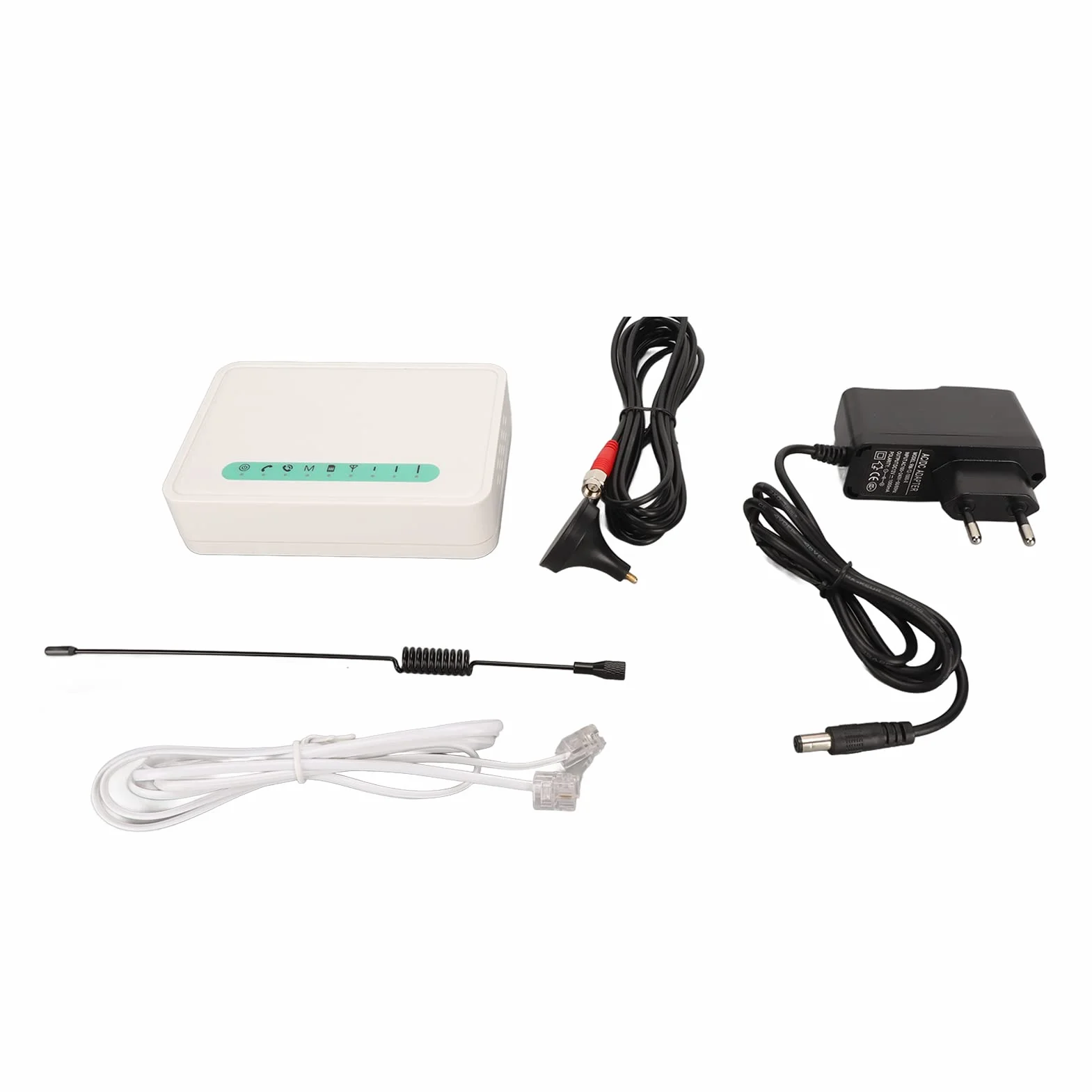 Terminale Wireless Fisso GSM, 3G 4G LTE Quad Banda GSM 850/1800/1900 MHz Diarer ID Chiamante Wireless Desping Despalor con Luce LED, per Telefono a Tono Fisso, Allarme (Spina