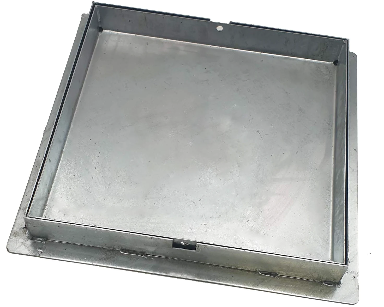 EINSIDE Sigillo zincato pesante porta pavimenti, Chiusino zincato botola a scomparsa altezza 5 cm, 40 x 40 cm