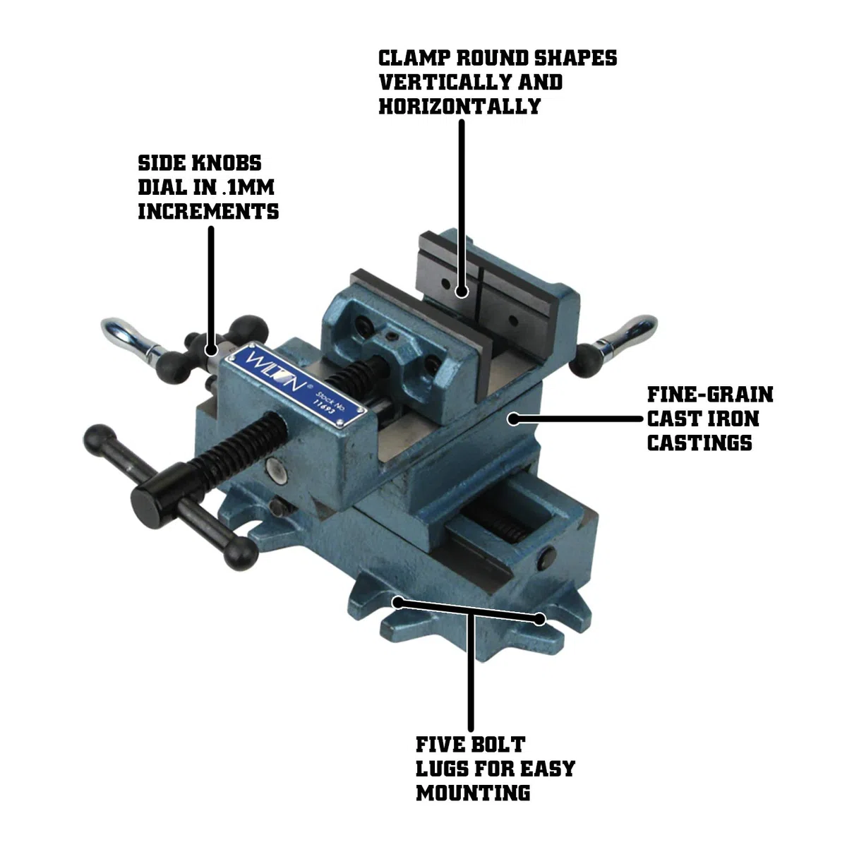 Wilton 11693 7,6 cm Cross Slide drill Press Vise