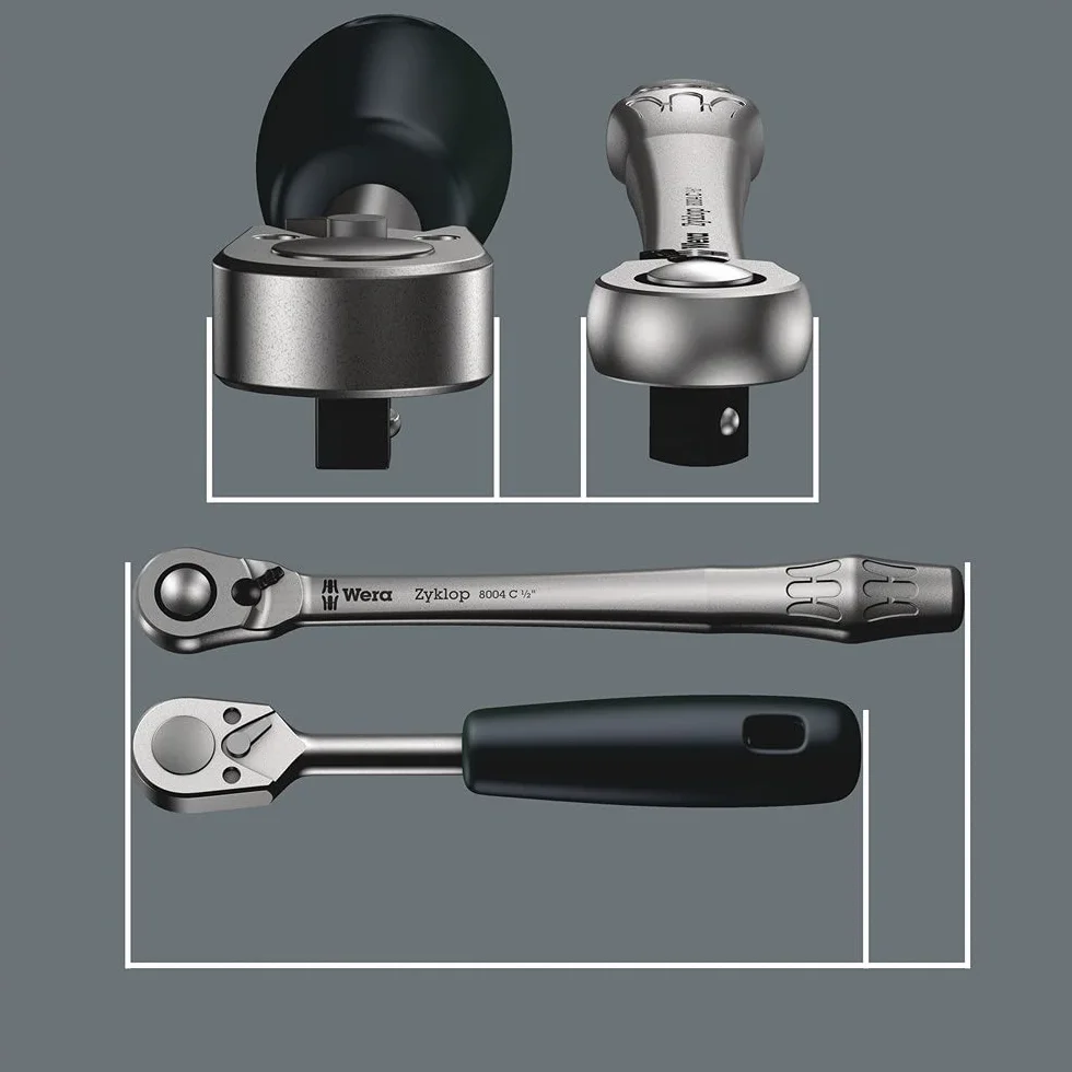 Wera, 8004 B Carraca Zyklop Metal