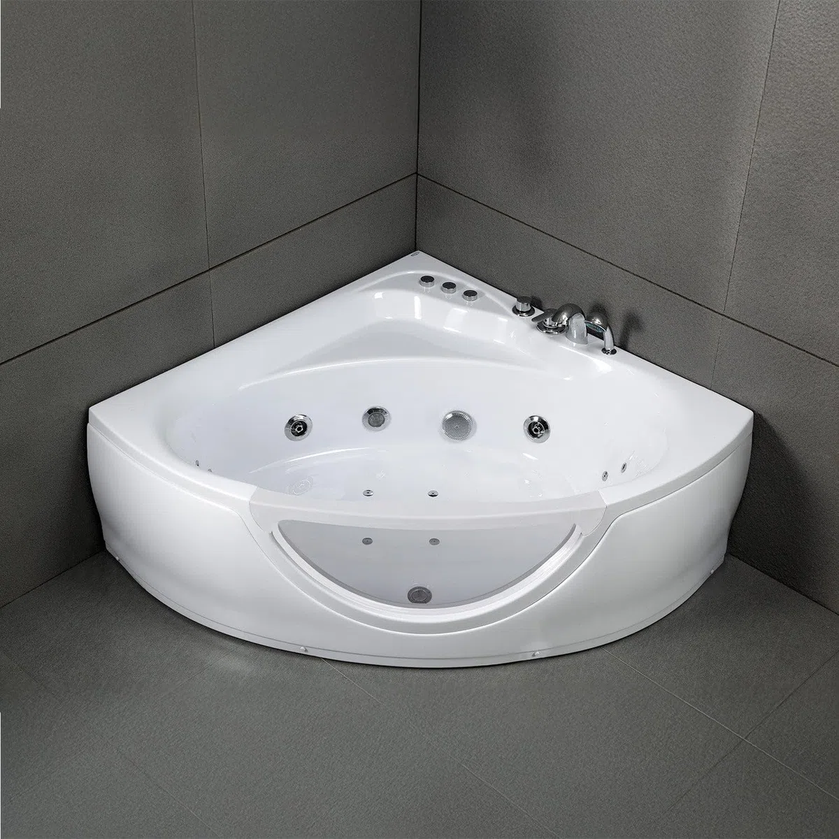 SPALINA TASMANIE White Jets - Vasca idromassaggio oblò L 135 x l 135 cm, by