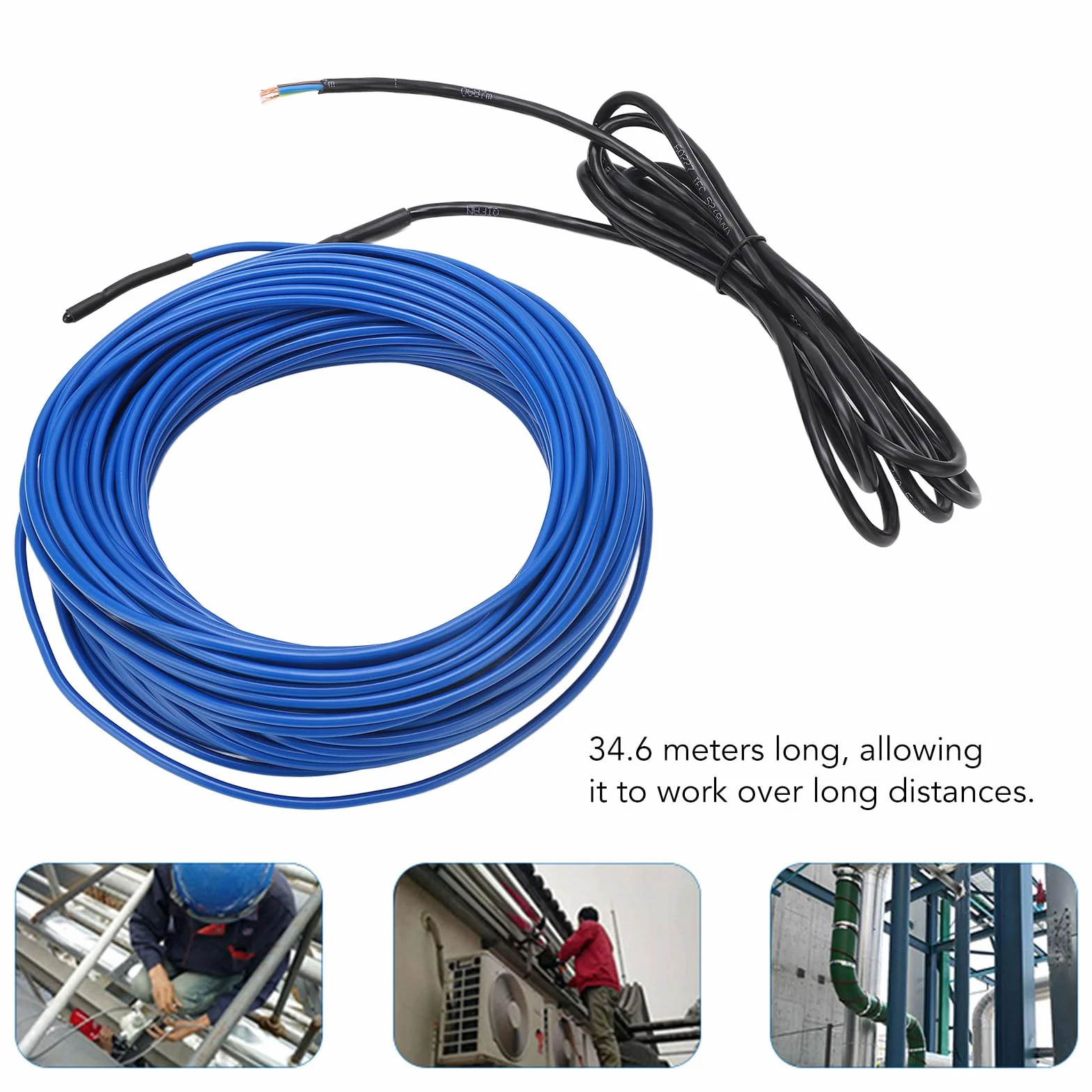 Cavo Scaldante 20 M, Riscaldamento Rapido, Protezione Tubi, Impermeabile IPx7, 300 W, per, Scantinati, Garage (220-240v)
