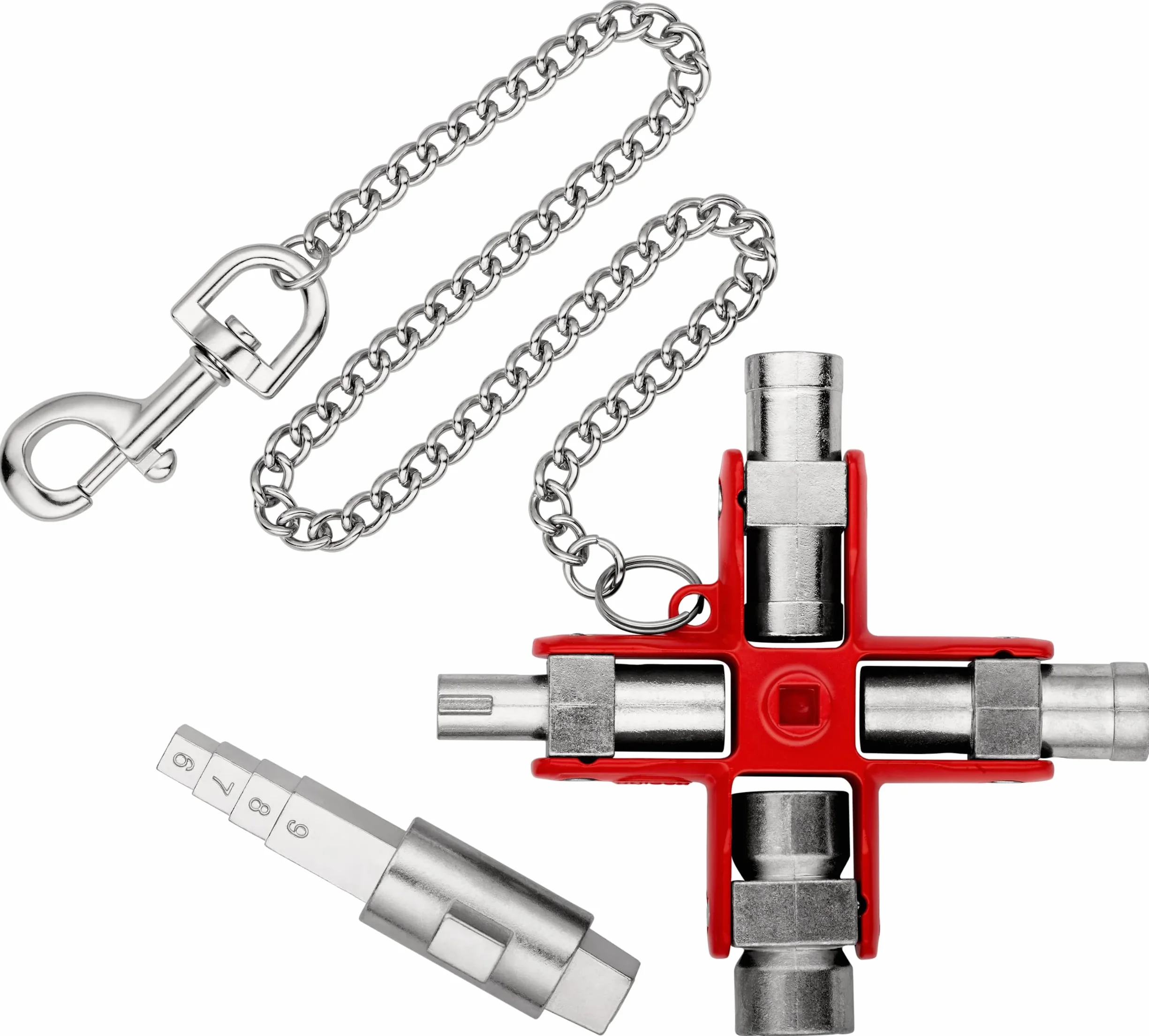 KNIPEX Chiave universale Edilizia per tutti i sistemi di chiusura più comuni 96 mm, 00 11 06 V01