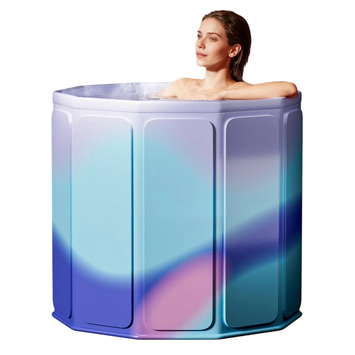 Vasca Da Bagno Pieghevole, 80x70 cm (LxA) Vasca Da Bagno Portatile Per Bagni Caldi E Freddi Per Piccoli Bagni Doccia Spa E Benessere Bagno Di Ghiaccio Vasca Di Ghiaccio Per Adulti
