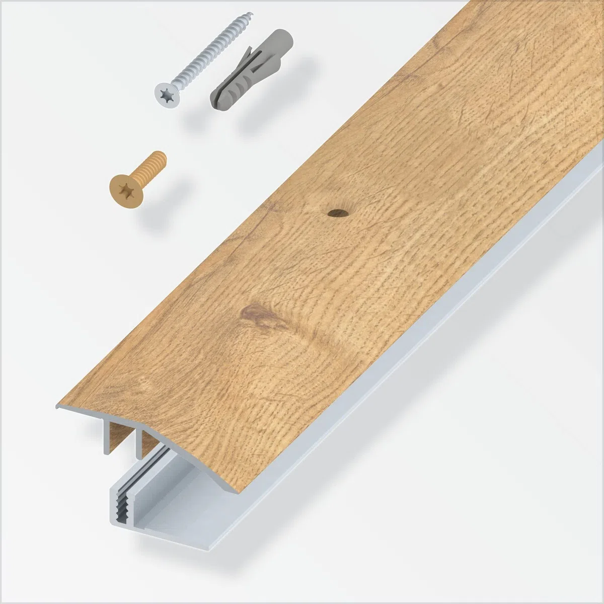 1PEZZO TERMINALE A SCIVOLO X PARQUET ROVERE NATURALE CM.100