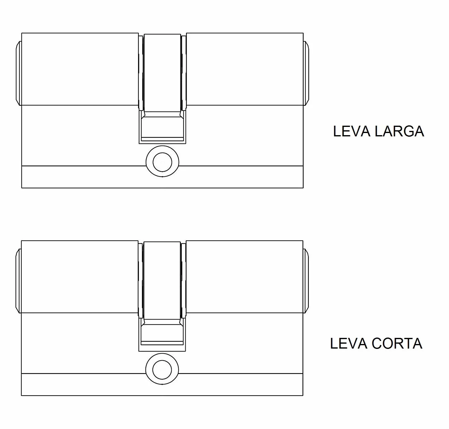 TESA ASSA ABLOY TX8B3035L Cilindro europeo TX80, 30 x 35 mm, per serrature a profilo europeo per porte residenziali e commerciali, installazione semplice dall’esterno con una sola vite