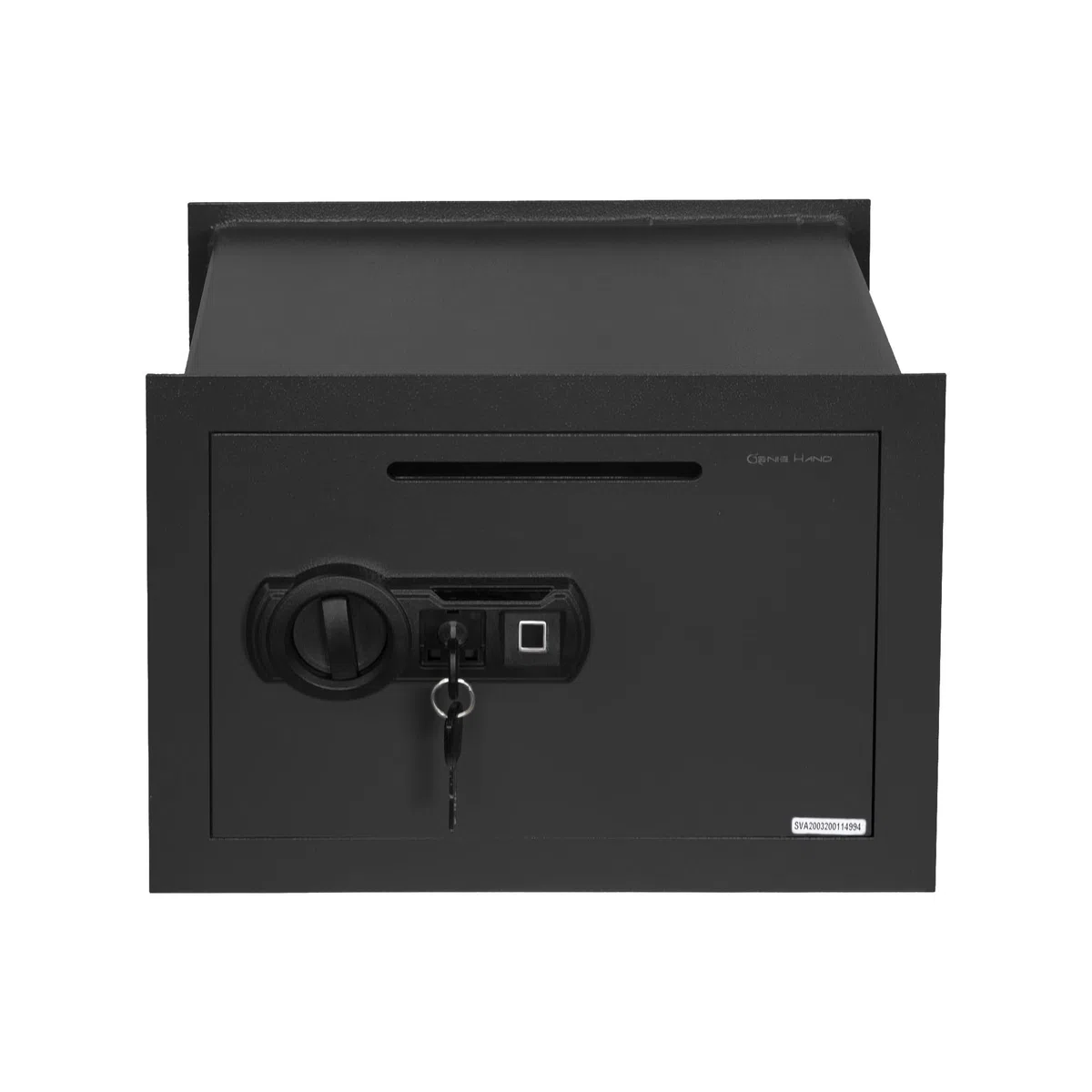 Genie Hand | Cassaforte Elettronica di Deposito con Impronta Digitale a Muro e da Armadio Piccola Cassetta di Sicurezza con Chiave Biometrica Serratura B-Class e Sistema Anti Bounce per Soldi