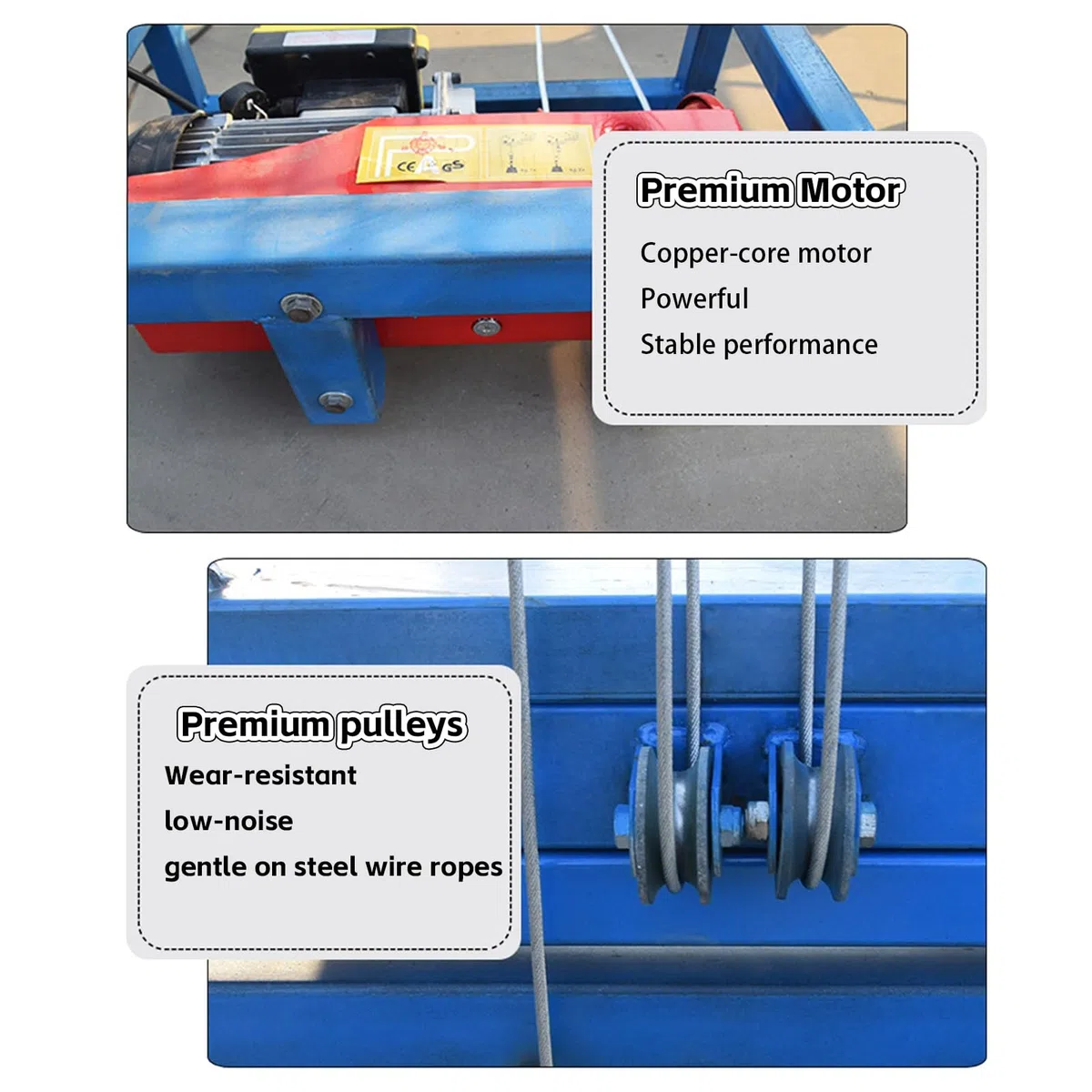 Piattaforma elevatrice elettrica for ponteggi, piattaforma elevatrice con telecomando, scala da cantiere pieghevole, carico massimo 880 libbre(4m/13.1ft)