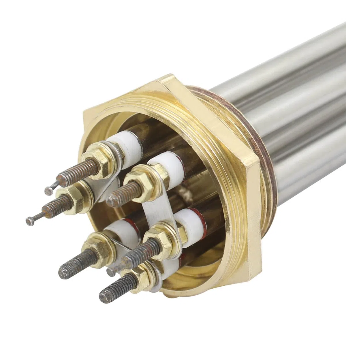 Resistenza a immersione 220v elemento riscaldante a immersione serbatoio inox riscaldatore elettrico acqua tubolare