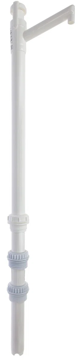 Pompa a barile Profi, Dosatore, bianco, barili da 100-220 l, resistente alle sostanze chimiche, corsa doppiata