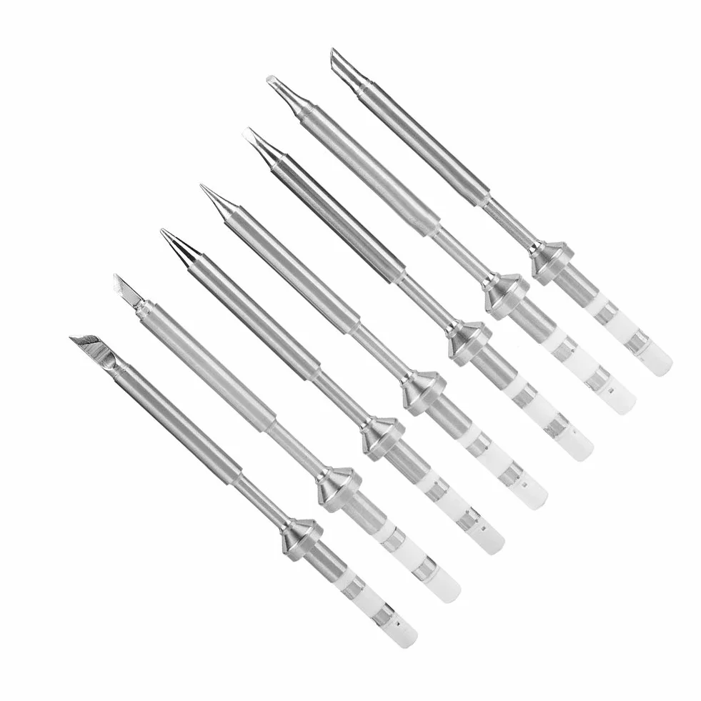 Punte TS100, 7 Tipi Mini Saldatore per Saldatura in Acciaio Inossidabile Ts-100 per TS100 Iron 00 Tip Sostituzione Punte Ts-d24 (7 set completi (nessun limite di prezzo su)