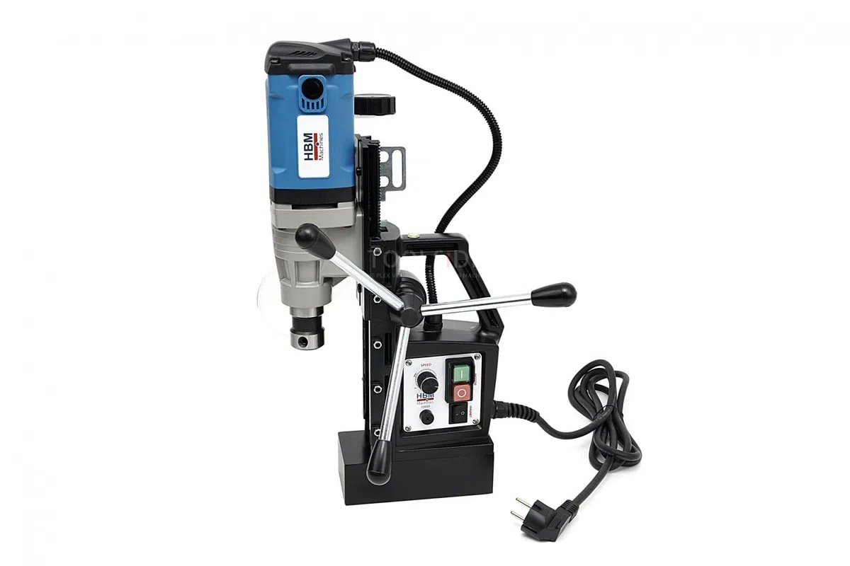 Trapano magnetico professionale HBM 35 mm a velocità variabile