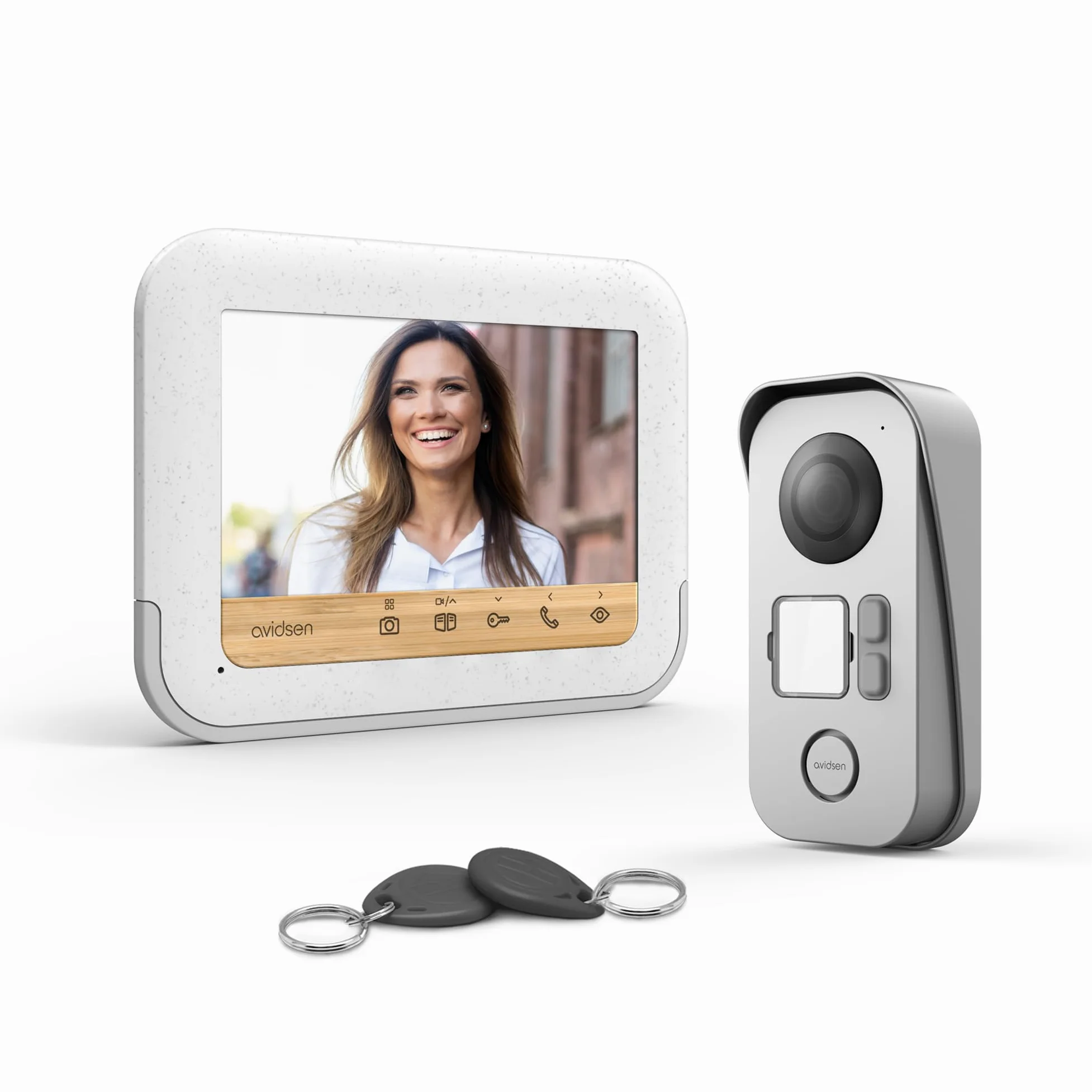 Avidsen Videocitofono Bamboo a 2 Fili Schermo 7'' - 112282