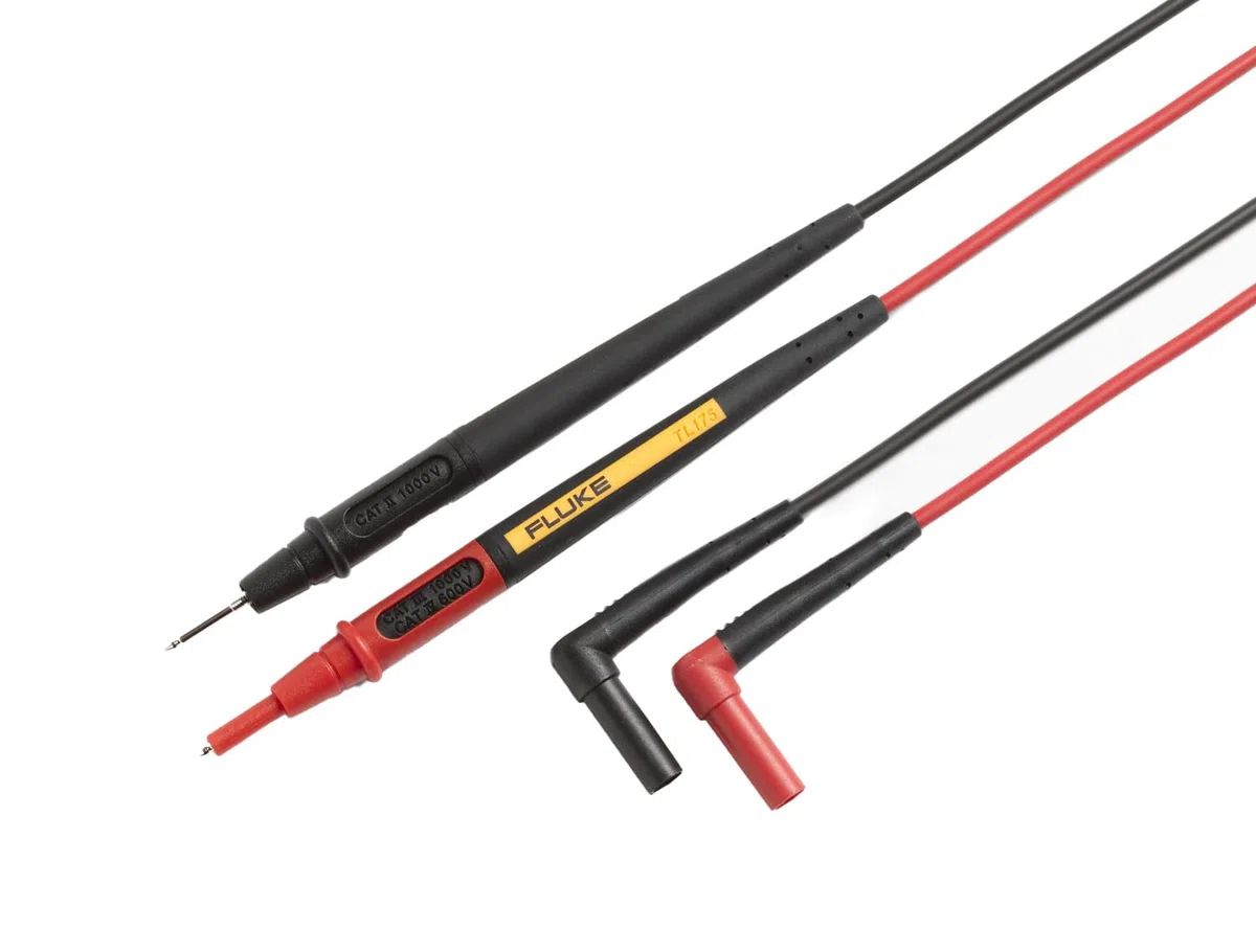 Fluke TL175 Coppia di puntali 2mm e cavo R+N con schermatura retrattile CAT II..IV