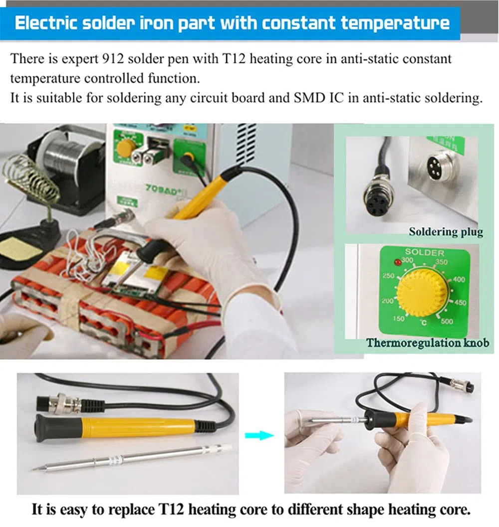 Hanchen Saldatore a Punti per Batterie Multifunzionale 3.8KW Saldatrice a Punti a Impulsi con Funzione di Saldatura a Stagno Penna a Induzione Sistema di Raffreddamento per Batterie 18650 26650 32650