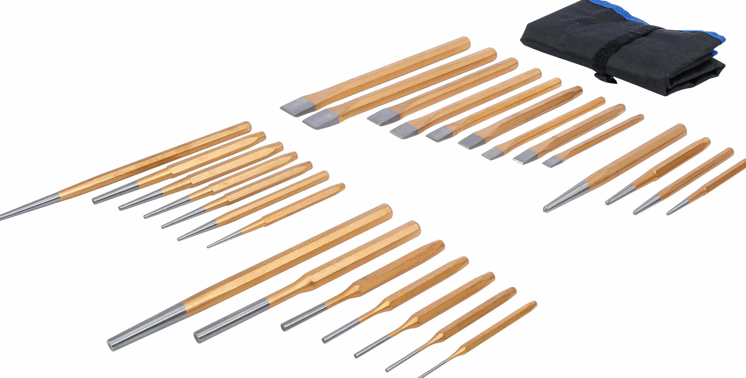 BGS 1650 | Serie di scalpelli e punzoni per freni | 28 pz.