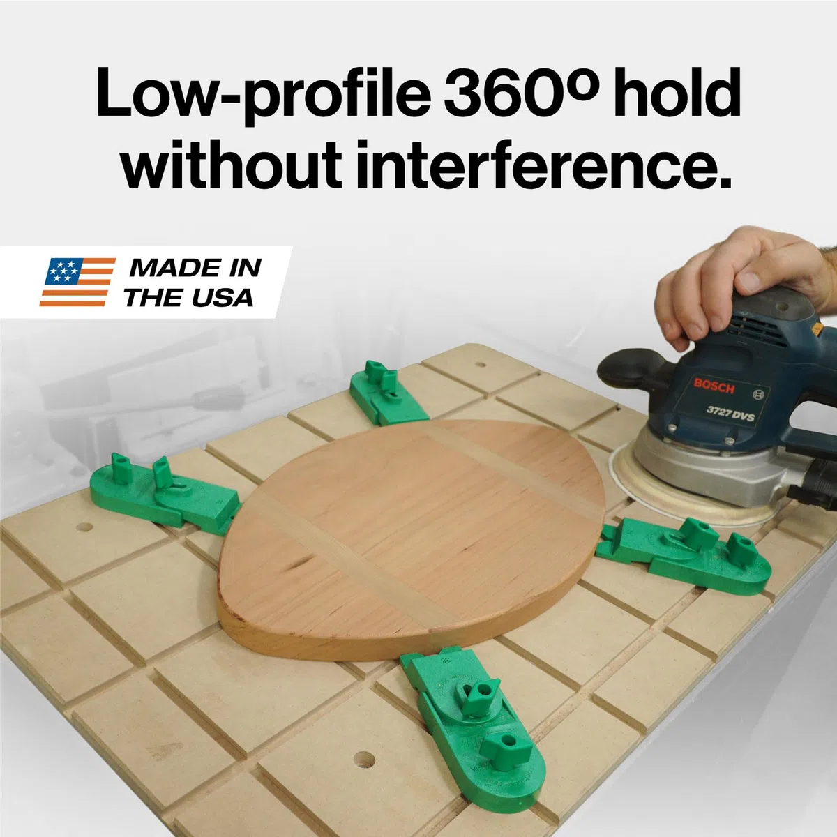 MICROJIG Matchfit CN-P3K2 - Morsetti a coda di rondine di precisione per sistema a coda di rondine - Teste di serraggio rotanti a basso profilo per lavorazione del legno, CNC, routing e slitte,