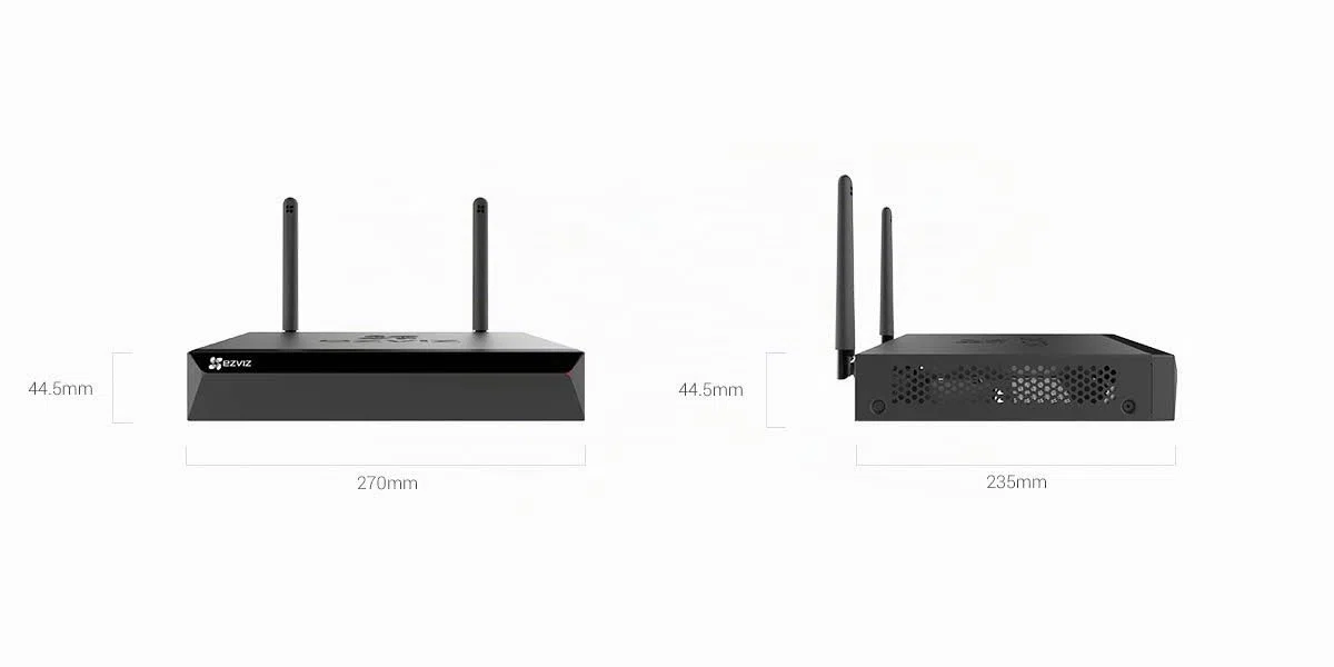 EZVIZ X5S - Videoregistratore di rete wireless con uscita HDMI e VGA, 8W, Nero