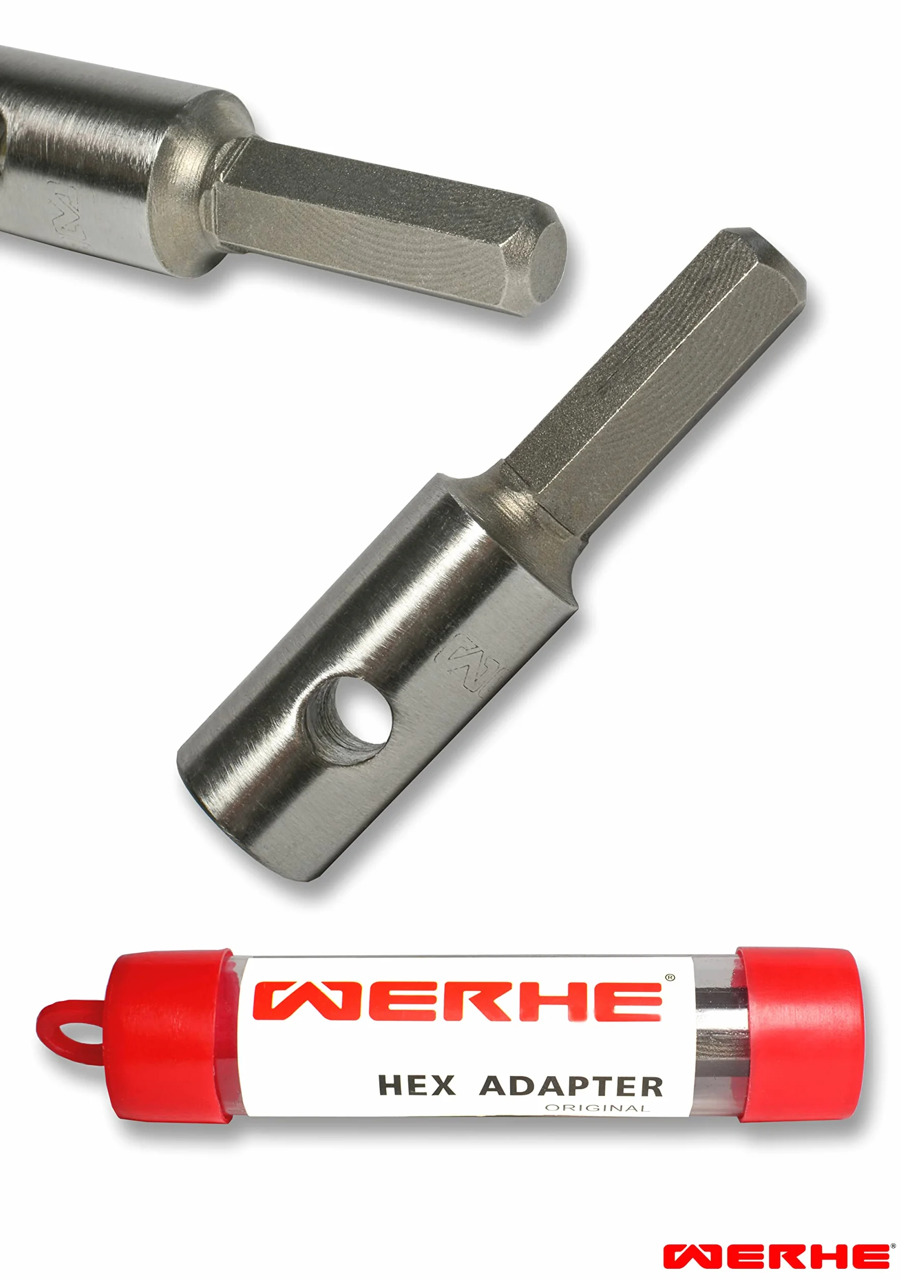 WERHE Trapano professionale per coclea 60 millimetri pila ben preciso spirale eco colore vernice con adattatore esagonale
