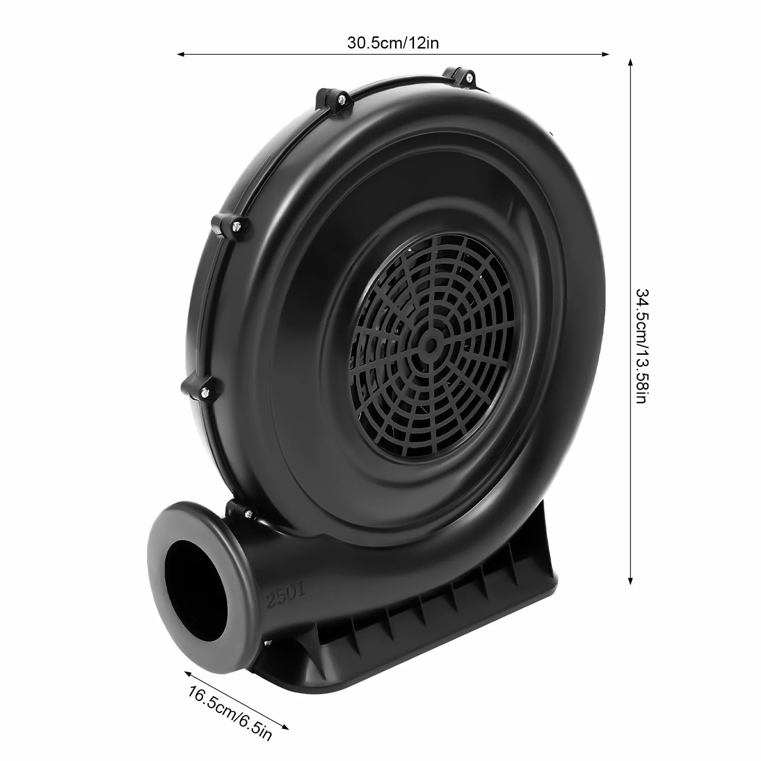 Ventilatore radiale elettrico,Soffiatore radiale gonfiabile,Ventilatore gonfiabile per aria,Pompa ad aria continua 250w