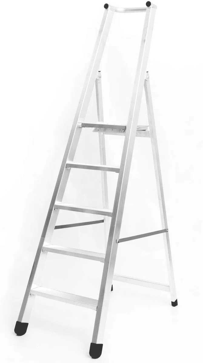 Scala in lega pesante modello Solida (Alluminio, 8 Gradini = 2,44 m)