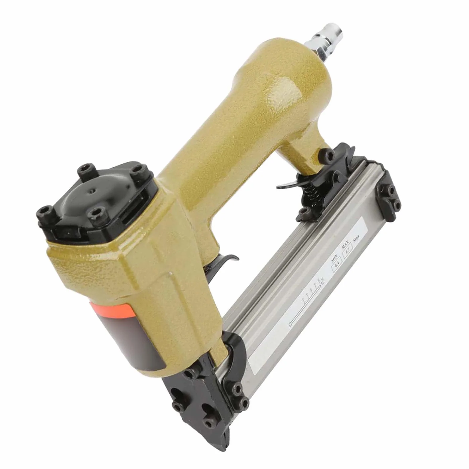 Ausla Chiodatrice Pneumatica Professionale, 10-25 mm, Capacità 100 Chiodi, per Armadietti e Giunzioni in Legno, Utensile ad Aria Compressa per Finiture