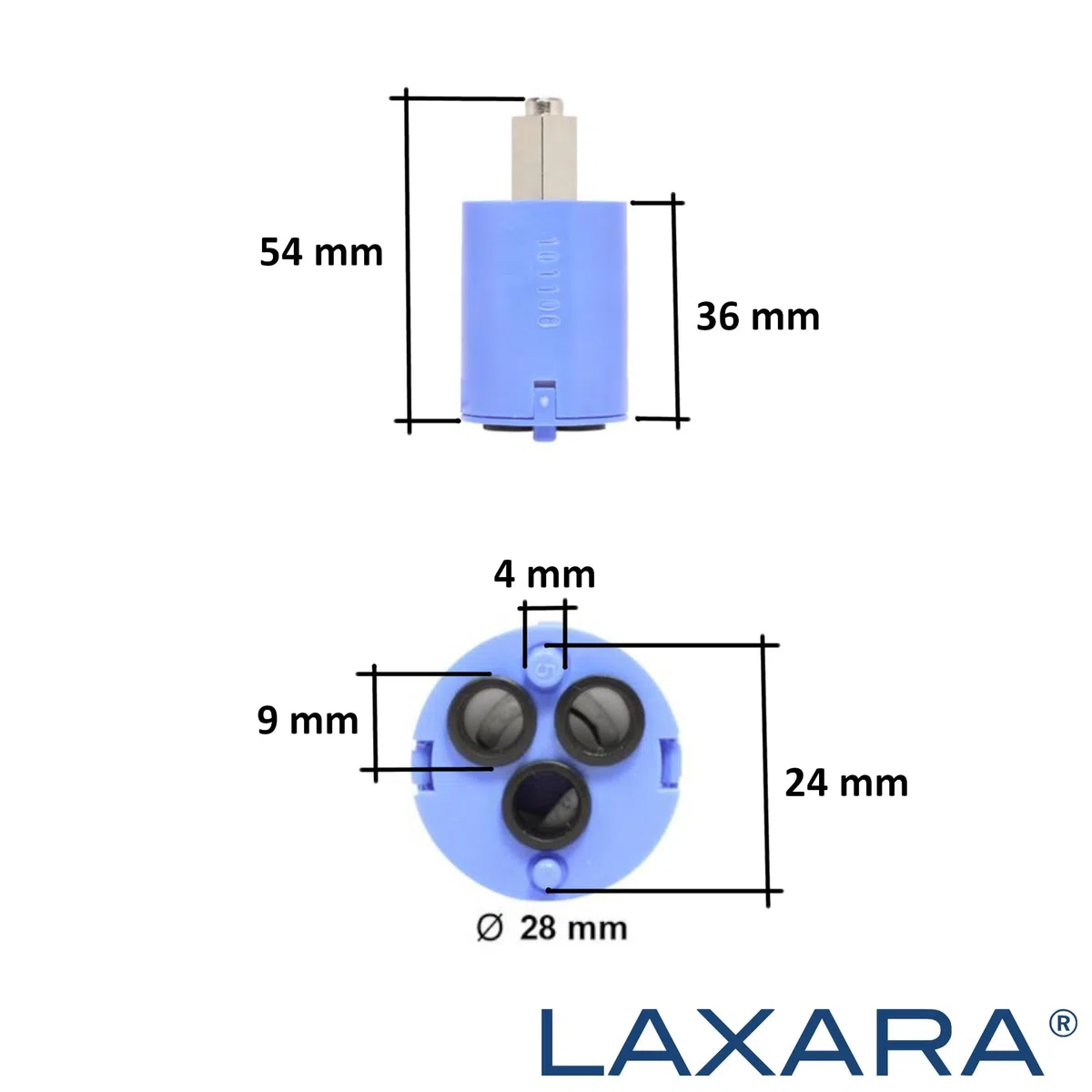 BLANCO KARTUSCHE HD Ø= 28 MM ELOS-W NF, BLAU, 117826 – Per rubinetto Blanco ad alta pressione ELOS Control, ELOS -W, ELOSCOPE-F II, ELOSCOPE-F, PERISCOPE-S-F II, PERISCOPE-S-F, QUADRIS e QUADRIS-S
