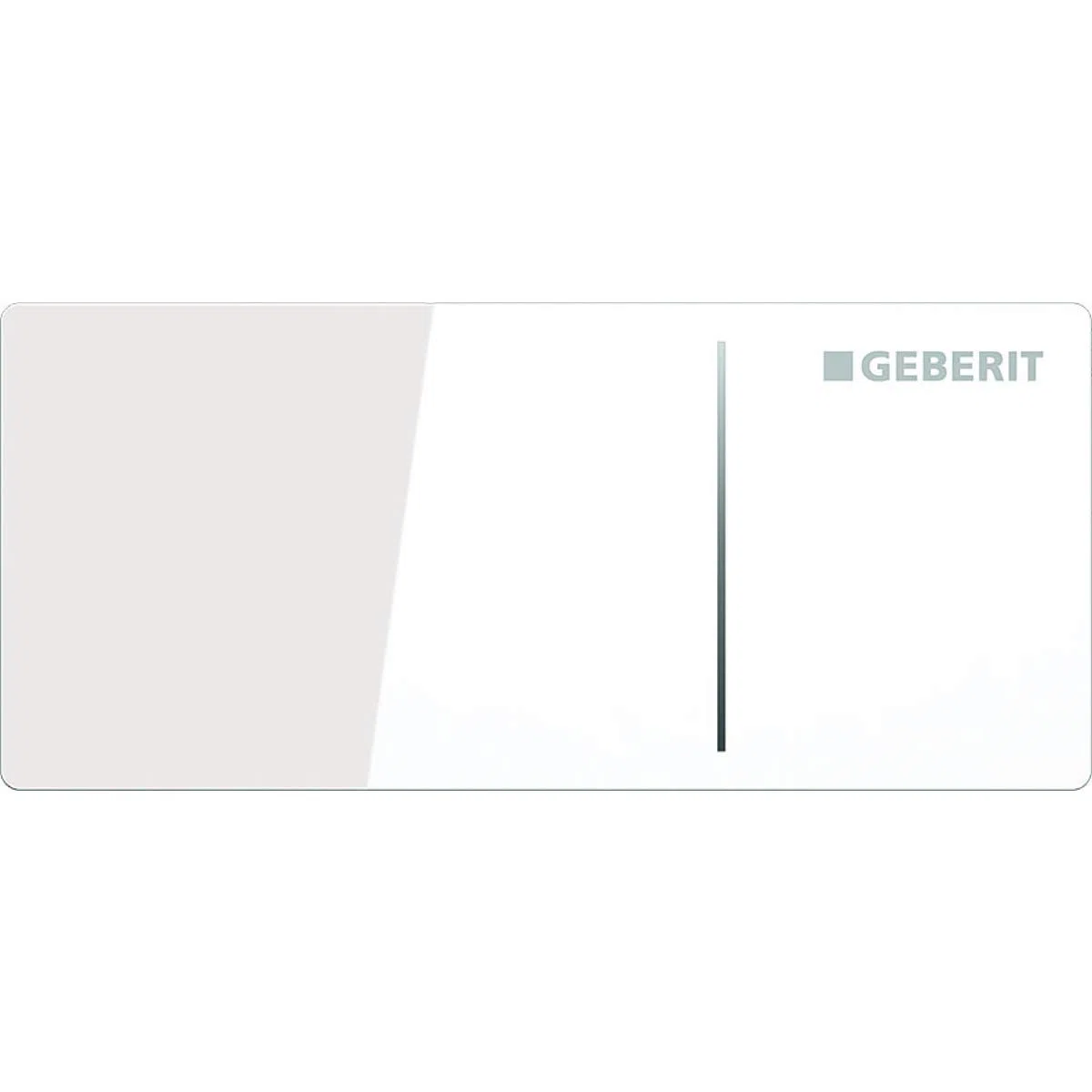 Geberit - Pulsante Geberit Sigma70, per doppio volume di scarico: Vetro bianco (242.813.SI.1)