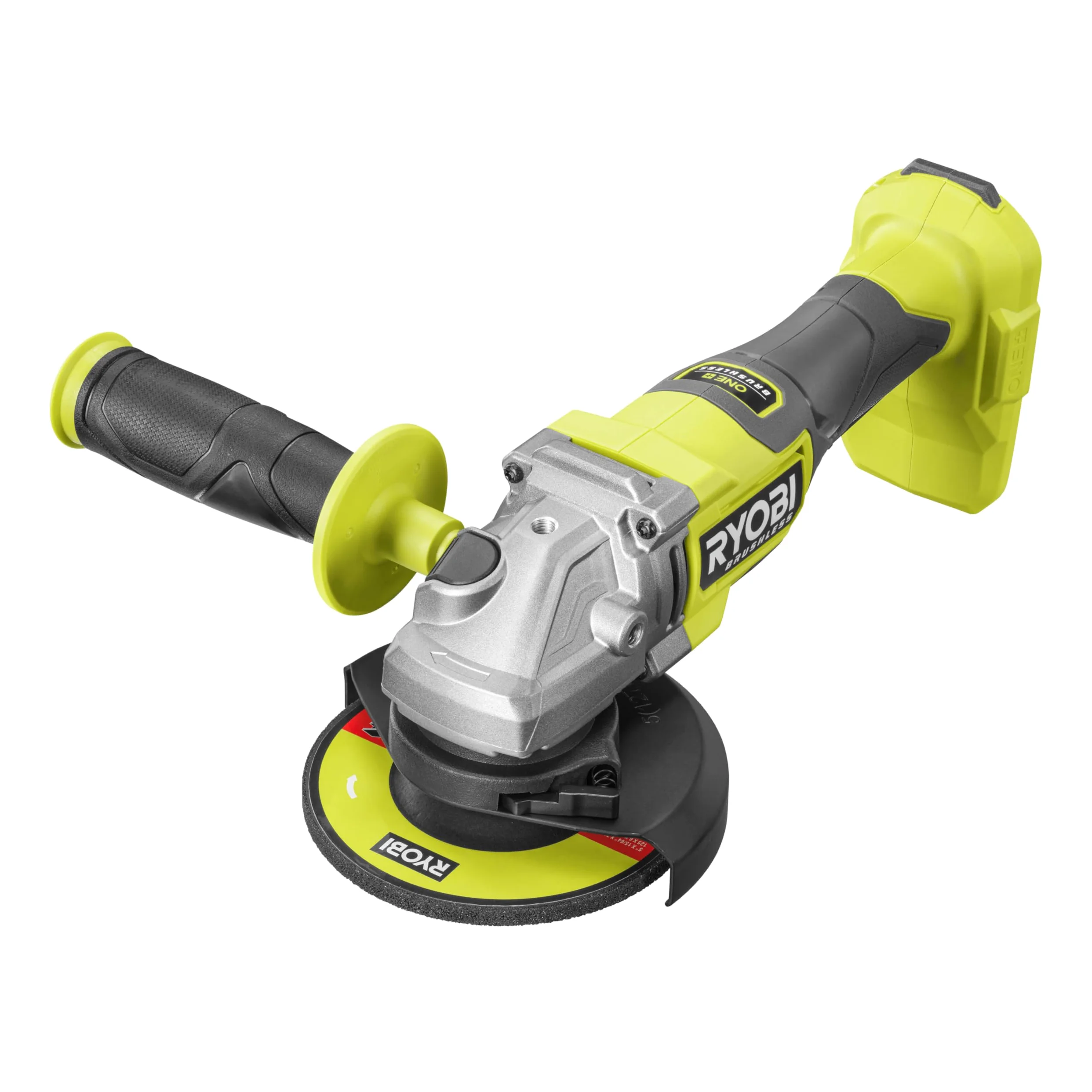 Ryobi RAG18BL-0 Smerigliatrice Angolare Brushless a Batteria 18V ONE+, Batteria Non Inclusa, Diametro Disco 125mm