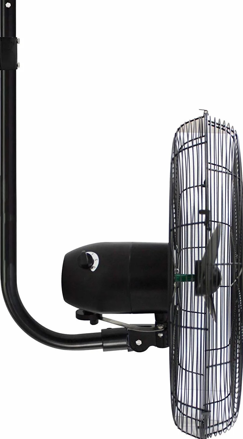 Drip&Fresh - Ventilatore a 2 Pale 24" con Supporto a Parete IP55 200W